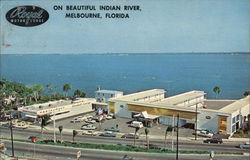 Royal Motor Lodge on Beautiful Indian River Postcard