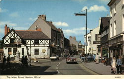 The Main Street, Wirral Neston, UK Merseyside Postcard Postcard Postcard