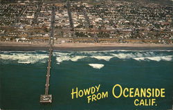 Howdy from Oceanside Calif.-Aerial View California Postcard Postcard Postcard