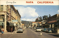 Greetings from Napa California Postcard Postcard Postcard