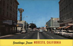 Greetings from Modesto, California Postcard Postcard Postcard