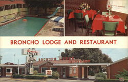 Broncho Lodge and Restaurant Amarillo, TX Postcard Postcard Postcard