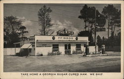 The Pig Bar-B-Q Postcard