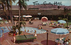 Town and Country Motel San Diego, CA Postcard Postcard Postcard