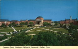 Campus Scene, Southern Methodist University, Dallas, Texas Postcard Postcard Postcard