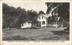 Merwin Farm House Where Ichabod Crane Lived Kinderhook, NY Postcard Postcard Postcard