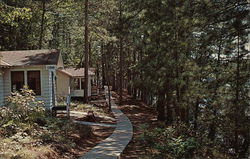 Cottages, Moon Beach Camp Postcard