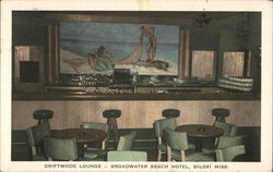 Driftwood Lounge - Broadwater Beach Hotel Biloxi, MS Postcard Postcard Postcard