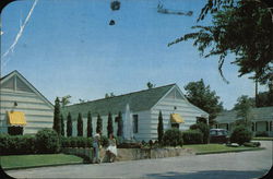 Alamo Plaza Courts Postcard