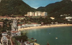 Repulse Bay Beach, Hotel and Seaview Pavilion Hong Kong China Postcard Postcard Postcard