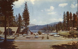 Overall View of Buildings and Lake Hume, CA Postcard Postcard Postcard