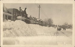 East Fourth Street after the Big Storm Postcard