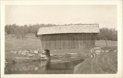 Plainfield Covered Bridge Over Stream Vermont Postcard Postcard Postcard