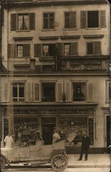 German Clock Shop Postcard