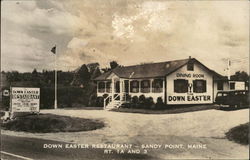 Down Easter Restaurant, Rt. 1A and 3 Sandy Point, ME Postcard Postcard Postcard