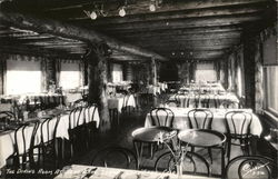 Dining Room at Echo Lake Lodge Colorado Postcard Postcard Postcard