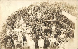 Crew of USS Louisiana Navy Postcard Postcard Postcard