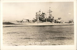 U.S.S. New Mexico Postcard