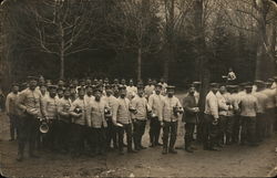 Soldier's in Chow Line World War I Postcard Postcard Postcard