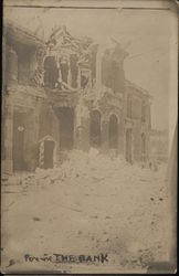 The Bank Blown Up Peronne, France Postcard Postcard Postcard