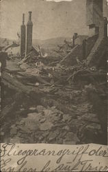 Bombed Town Postcard