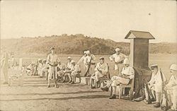 Sailors on Beach Navy Postcard Postcard Postcard