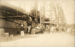 Loading the Ship Postcard