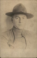 A man wearing a hat, possibly a soldier Army Postcard Postcard Postcard