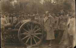 German Soldiers and Cannon Postcard