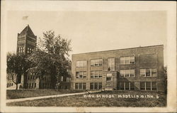 High School Madelia, MN Postcard Postcard Postcard