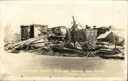 Federated Church After the Tornado June 22, 1919 Postcard