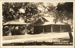 House & Assembly Hall, Black River Lodge Postcard