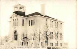 Public School Gretna, MB Canada Manitoba Postcard Postcard Postcard