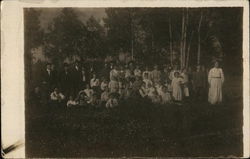 Snapshot of People at 4th Celebration Glen Flora, WI Postcard Postcard Postcard