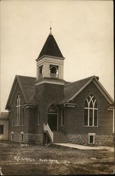 M.E. Church Blue River, WI Postcard Postcard Postcard