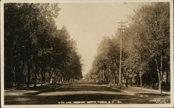 8th Ave. Looking North Fargo, ND Postcard Postcard Postcard