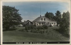 Seiber Home on Diamond Lake Michigan Postcard Postcard Postcard