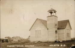 Presbyterian Church Rolette, ND Postcard Postcard Postcard