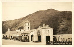 Unique Automobile Hotel Postcard