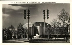 Railroads Building, N.Y. World's Fair 1939 1939 NY World's Fair Postcard Postcard Postcard