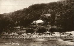 Oxwich Church Wales Postcard Postcard Postcard