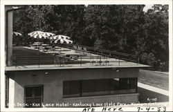 Sun Deck - Ken Lake Hotel- Kentucky Lake State Park Hardin, KY Postcard Postcard Postcard