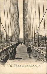 The Spiders Web, Brooklyn Bridge New York, NY Postcard Postcard Postcard