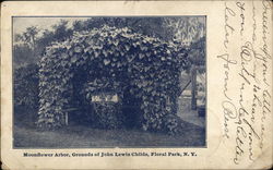 Moonflower Arbor, Grounds of John Lewis Childs School Postcard