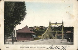 Delaware Bridge Easton, PA Postcard Postcard Postcard