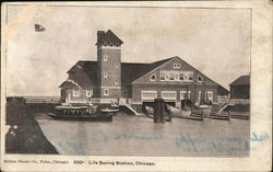 Life Saving Station Chicago, IL Postcard Postcard Postcard