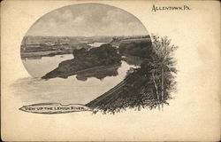 View Up the Lehigh River Allentown, PA Postcard Postcard Postcard