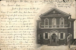 Carpenters Hall Philadelphia, PA Postcard Postcard Postcard