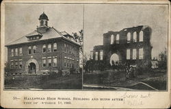 Hallstead High School, Buildings and Ruins After Postcard