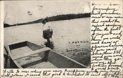 A Mermaid, Shandle Lake Postcard